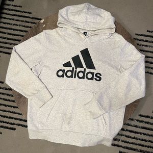 Men’s heathered adidas hoodie size large